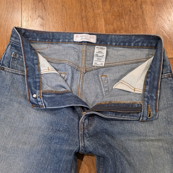 Levi's Strauss Signature Classic Regular Fit 5 Pocket Rugged Denim Blue Jeans. - Picture 4 of 11